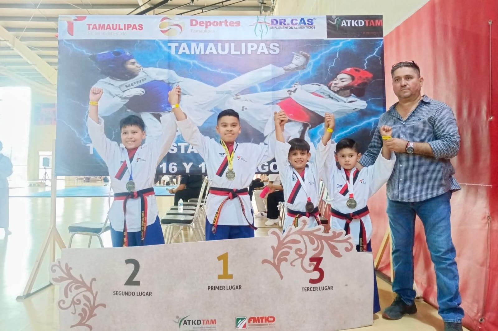 Taekwondistas de Reynosa brillan en el Torneo Estatal con 20 Medallas.