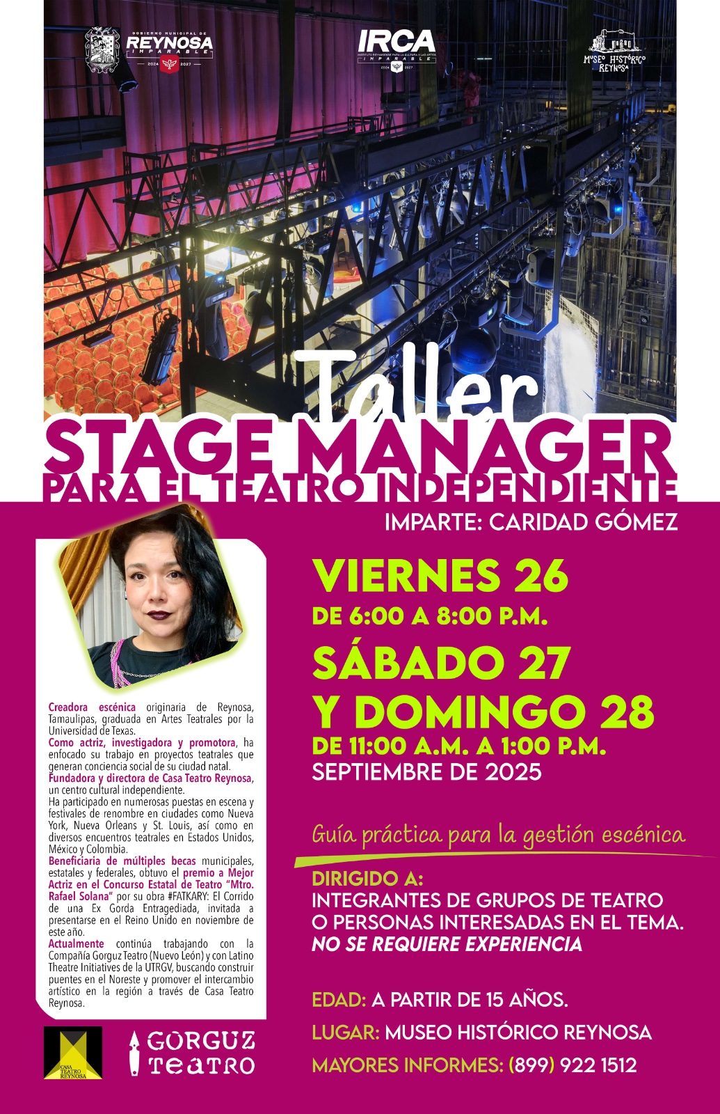 Apoya Gobierno de Carlos Peña Ortiz el talento teatral local