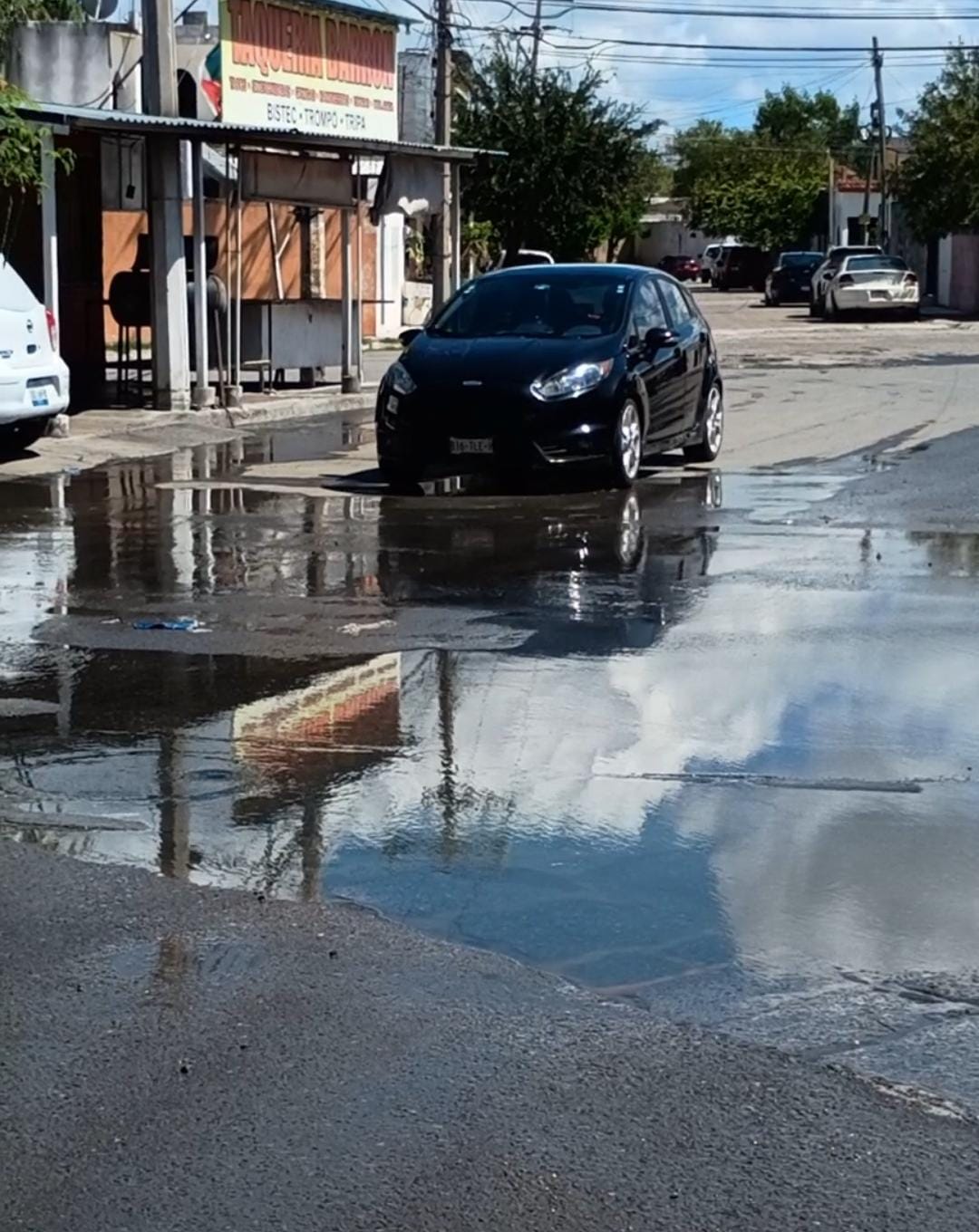 Vecinos denuncian fuga de aguas negras en San José.