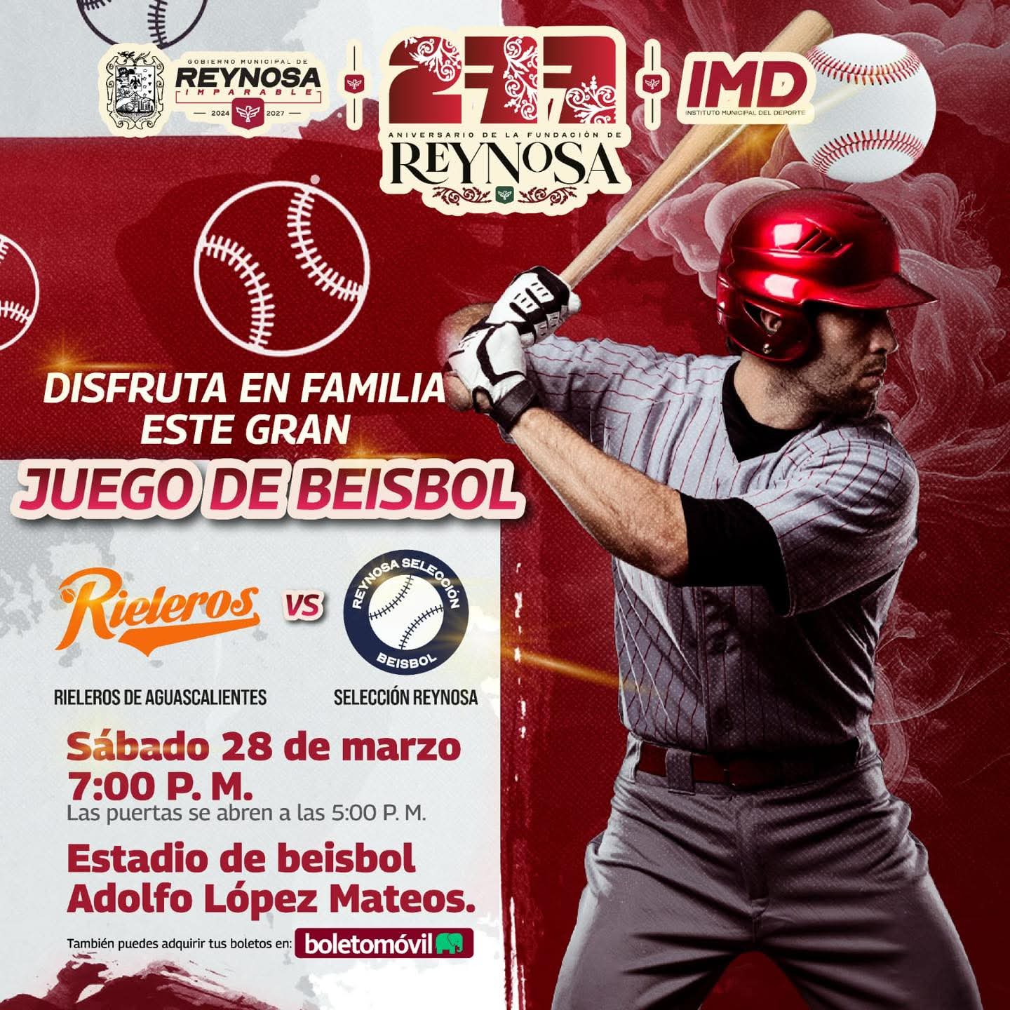 Enfrentarán Rieleros de Aguascalientes a la Selección de Beisbol de Reynosa