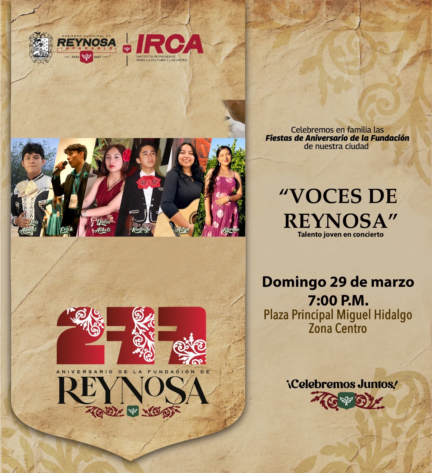 Impulsa Gobierno de Carlos Peña Ortiz el talento reynosense en plazas públicas