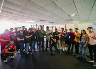 Entregan equipo de gimnasio para que entrenen los campeones Carlos Peña Ortiz