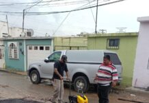 Realiza COMAPA trabajos de bacheo en sectores intervenidos por obras de reparación