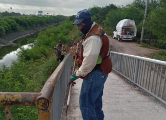 Realiza Gobierno de Reynosa mantenimiento de puente peatonal en Voluntad y Trabajo