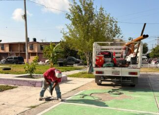 Avance permanente en rehabilitación de espacios públicos de Reynosa