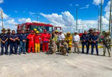 Refuerzan instituciones coordinación durante simulacro en PEMEX