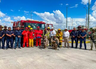 Refuerzan instituciones coordinación durante simulacro en PEMEX